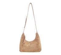 FREDsBRUDER Leather Shoulder Bag Velvet Wild Midi Hobo Camel Light Brown