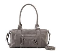 FredsBruder Pocket Play Shoulder Bag Genuine Leather 40 cm gray