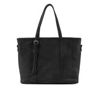 FredsBruder Reversible leather shopper 37 cm black