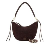 FREDsBRUDER Shoulder Bag Weave Harmony Round Midi Hobo Bag Dark Chocolate Dark Brown