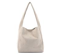 FredsBruder The Beaded One Shoulder Bag Genuine Leather 32 cm beige