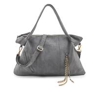 FredsBruder Velvet Wild Shoulder Bag Leather 59 cm gray