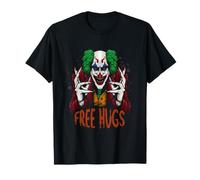 Free a Hugs Halloween Costume Evil Killer Scary-Clown Horror T-Shirt