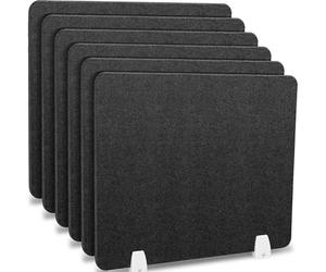 Free Acoustic Desk Dividers Soundproof NoiseReducing Partits for Office & School 6 Pack GrayEnhance Privacy & in