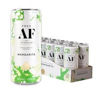 FREE AF Canned Alcohol Free Cocktail - Non-Alcoholic Aperitif - Alcohol-Free Sparkling Botanical Spritz - Ready to Drink 12 x 250ml MARGARITA