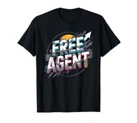 Free Agent T-Shirt Not Under Contract Funny Saying T-Shirt