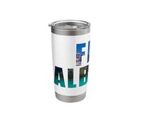 Free Alberta - Independence from Canada 2026 Lake (White) Stainless Steel Insulated Tumbler
