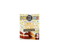 Free and Easy Lemon & Poppyseed Cake Mix, 350g - Zesty Citrus Flavour, Organic, Vegan & Gluten-Free