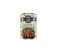 Free and Easy Organic Chick Pea Vegetable Curry 400 g (Pack of 6)