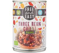 Free and Easy Organic Three Bean Chilli Ready Meal 400g