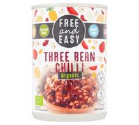 Free and Easy Organic Three Bean Chilli Ready Meal, 400g