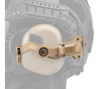 Free-Angle Tactical Headset Rail Mount for Earmor Headset Adapter On Team Wendy M-Lok, Ops-Core Fast ACH Helmet Arc Rail Adapter for Paintball Airsoft Helmet Accessory for Earmor M32, M31 (T)