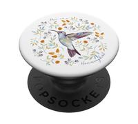 Free As A Humming-Bird Wild-Flower Garden Grandma Boho Women PopSockets Adhesive PopGrip