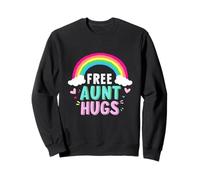FREE Aunt Hugs Rainbow Aunt Hugs Sweatshirt
