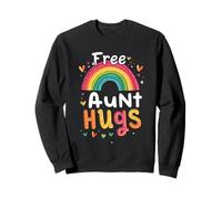 Free Aunt Hugs Rainbow Sweatshirt
