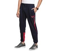 Free Authority Superman Men's Printed Regular Fit Blue Terry Tracksuit Bottoms, navy, XL