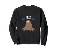 Free Bear Hugs from a Cute Brown Bear. Funny Bear Hug Sweatshirt