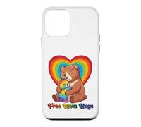 Free Bear Mom Hugs Pride Heart LGBTQ Ally Inclusion Support Case for iPhone 12 mini