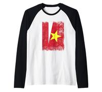 Free Belarus Vietnam Half Flag Belarussian Vietnamese Jersey Raglan Baseball Tee
