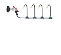 Free Bending Yellow Copper Mist Nozzle Universal Spray Nozzle 8mm Straight Garden Lock Humidification Sprayer Joint misters garden kit automatic kit patio misters misters garden system waterin