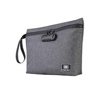 Free Boy Smell Proof Bags 11.8"x8.6"Durable Odor Proof Stash Bag with Combination Lock,Smell Odor Case Container for Your Accessories, Black, 1 Count (Pack of 1), Travel