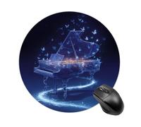 Free Celestial Piano Symphony Funny Mouse Pads for Home Office | Non-Slip Laptop Mouse Mat with Stitched Edge for Travel 8inch Perfect Size