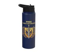 Free Constantinople - Bold Historical Statement Design Stainless Steel Insulated Water Bottle