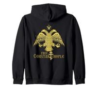 Free Constantinople Medieval History Byzantine Eastern Roman Zip Hoodie
