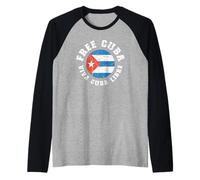 Free Cuba Viva Cuba Libre Pro-Freedom Movement Gift Raglan Baseball Tee
