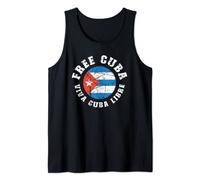 Free Cuba Viva Cuba Libre Pro-Freedom Movement Gift Tank Top
