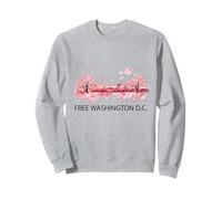 Free DC Washington D.C. Capitol Hill Cherry Blossom Skyline Sweatshirt