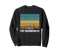Free DC Washington D.C. Capitol Hill Retro Vintage Skyline Sweatshirt