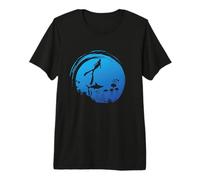 Free Diving with one Breath in The Ocean Premium T-Shirt