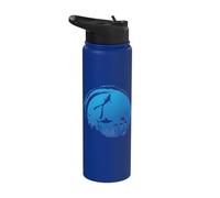 Free Diving with one Breath in the Ocean Stainless Steel Insulated Water Bottle
