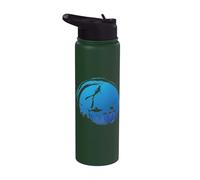 Free Diving with one Breath in the Ocean Stainless Steel Insulated Water Bottle