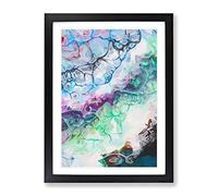Free Dreams Abstract Framed Print | A2 Black Framed Wall Art | Ready to Hang | Abstract Fantasy Picture | Living Room Bedroom Lounge Office