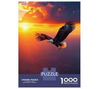 Free Eagle 1000 Pc Fade-Resistant Paper Freedom Jigsaw for Home Decor Lovers Concentration Training Senior Pastime 70x50cm/1000pcs