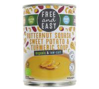 Free & Easy Butternut Squash Sweet Potato & Turmeric Soup - 400g