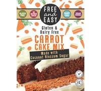 Free & Easy Gluten & Dairy Free Carrot Cake Mix Coconut Blossom Sugar 350g