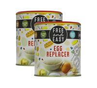 Free&Easy | Egg Replacer - 135g | Gluten-Free & Vegan | Plant-Based Egg Substitute for Baking, Cakes, Pancakes, Meringues | Low Fat, No Added Sugar | from SuperfoodUK (Pack of 2)