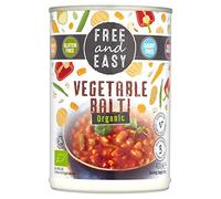 Free & Easy Free from Dairy Free Organic Vegetable Balti Ready Meal 400g