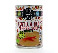 Free & Easy | Lentil & Red Pepper Soup - Org | 4 x 400g
