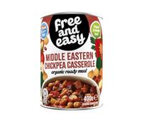 Free & Easy Organic Middle Eastern Chick Pea Casserole 400g-6 Pack