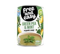 Free & Easy Organic Pea and Mint Soup 400g-6 Pack