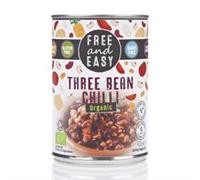 Free & Easy Organic Three Bean Chilli 400g
