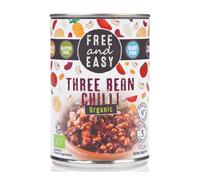 Free & Easy Organicanic Three Bean Chilli Ready Meal 400g (6 Pack)