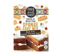 Free & Easy Sponge Cake Mix With Coconut Blossom Sugar 350g (Pack of 3)