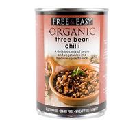 Free & Easy | Three Bean Chilli - og | 2 x 6 x 400g