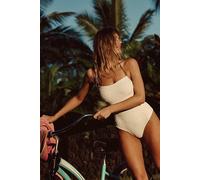 free-est Kerry One-Piece Swimsuit at Free People in White, Size: Medium - female