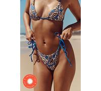 free-est Michelle Printed Bikini Bottoms at Free People in Moonlight Oasis, Size: M skimpy - female
